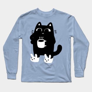 Morning cat / morning person Long Sleeve T-Shirt